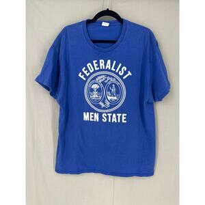 Federalist Men State Shirt Mens XL Blue Graphic Tee South Carolina Political